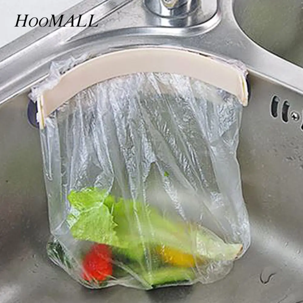 Hoomall 1 шт. кухонная раковина корзина для мусора крепкая присоска держатель для мусорного мешка кухонные аксессуары кронштейн для мусора раковина клип-на стойке для хранения