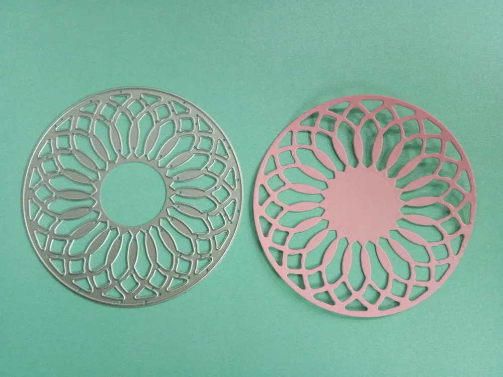 Hollow Flower Circle Frame Metal Cutting Dies Stencils For DIY Scrapbooking Paper Card Craft Embossing Die Cuts New 2019 | Дом и сад