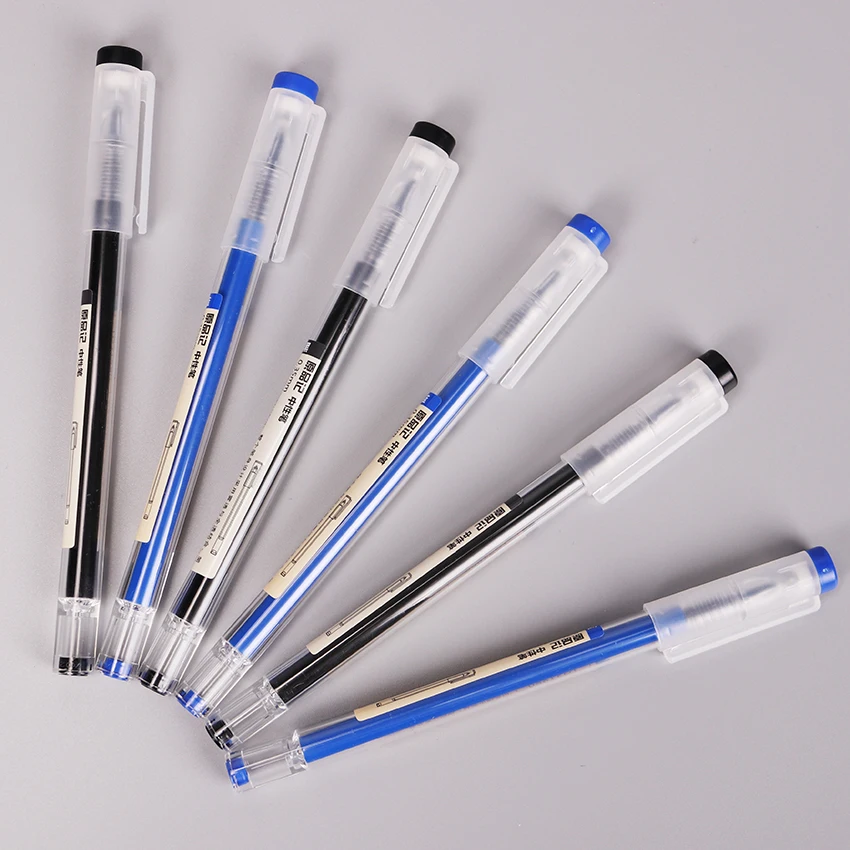 

Simple Transparent Rod Plastic Neutral Pen 0.35mm Gel Pen Office Supplies School Kids Gift