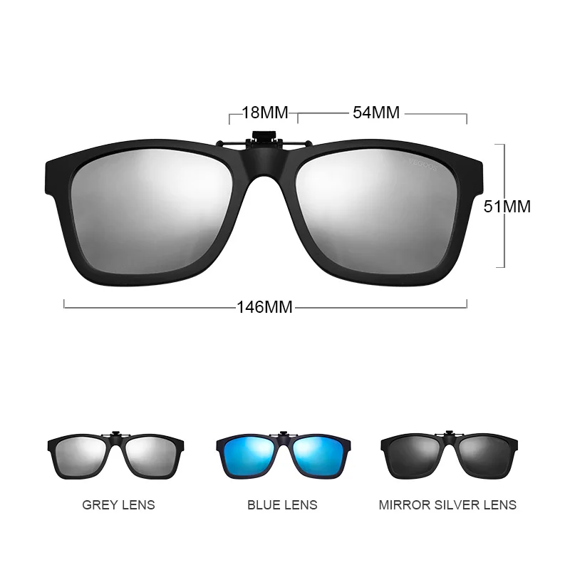VEGOOS поляризационные солнцезащитные очки на застежке для мужчин и женщин, защита от уф400 лучей, светильник, солнцезащитные очки, очки по рецепту# JP2145