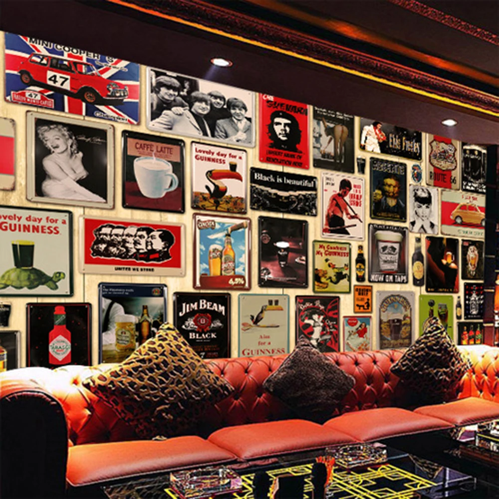 Vintage Metal signs home wall decor House Bar Metal Paintings poster