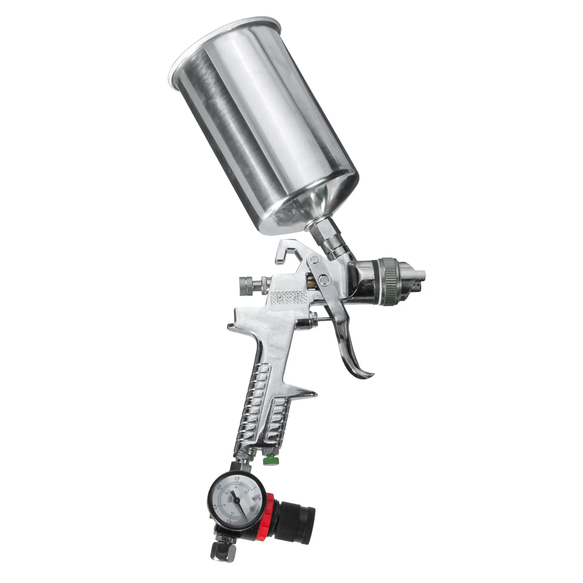 

1.4mm 1L HVLP Gravity Feed Spray Gun Auto Paint Primer Metal Flake with Regulator