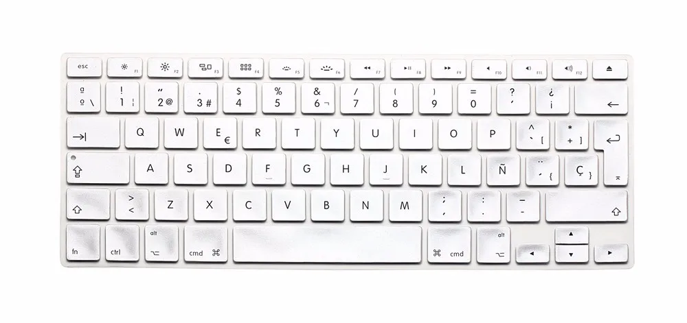 ESP Spanish Keyboard Skin Cover For Macbook Mac Book 13 15 17 EU UK Europe Version Silicone Laptop Keyoboard Protector Film (15)