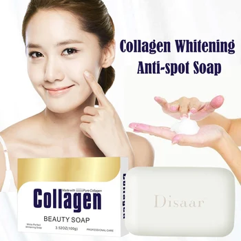 

Handmade Collagen Soap Facial Cleanser Nourishing Deep Cleansing Whitening Skin Care Anti-Wrinkle Anti-Aging New