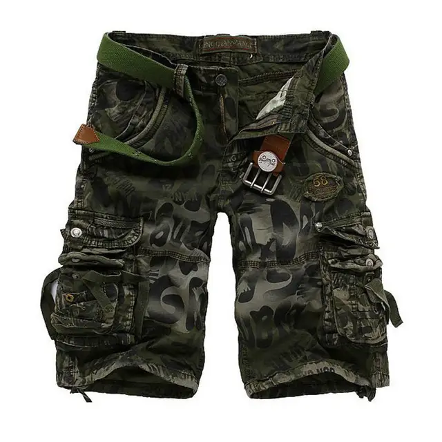 Buy Summer New 2015 Cool Casual Mens Shorts Cotton Loose Camouflage Military