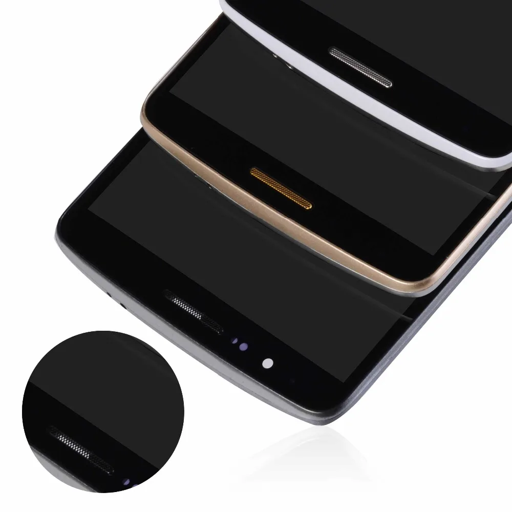 Дисплей для LG G3 LCD D850 D851 D855 в сборе с тачскрином на рамке черный белый золотой