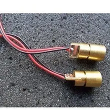 100 шт. мини 650nm 5 в 6 мм 5 МВт лазерный точечный диодный модуль красный лазерный медный головной