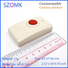 1 шт. 64*37*18 мм szomk abs сигнализация корпус контроля доступа пластиковый корпус для электроники печатная плата небольшой пластиковый корпус