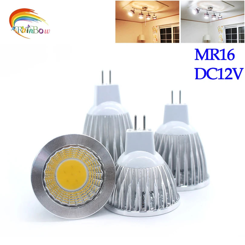 

New COB CHIP Lampada Led MR16 COB 9W 12W 15W Dimmable Led Cob Spotlight Warm Cool White MR 16 12V Bulb Lamp