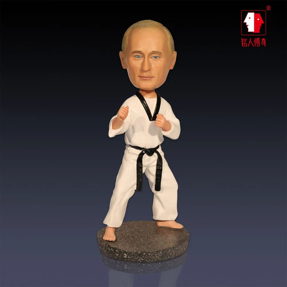 

Q version Russian President Putin Taekwondo Reality Shaking Head Doll Car Personality Creative Decoration Cool Birthday Gift