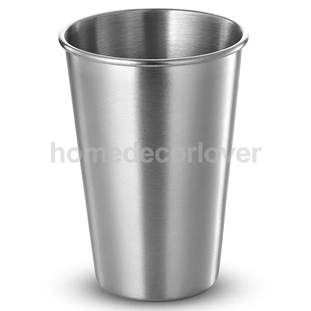 2 Piece Stainless Steel Cup Mug Drinking Coffee Beer Tumbler Travel 30ml/50ml/180ml/320ml