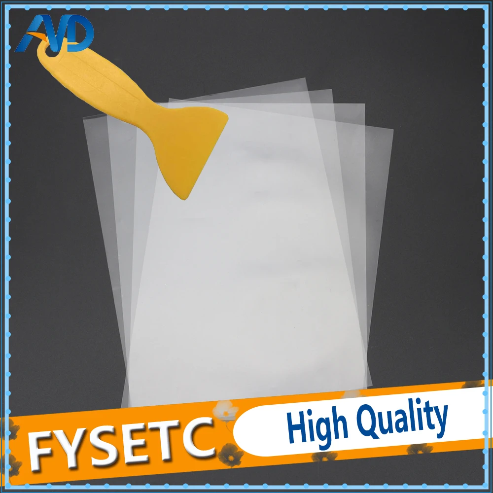 Cena 4 arkusze folia fep 140x200mm x 0.1mm DLP LCD SLA żywica 3D drukarki dla Elegoo Mars Wanhao duplikator D7, Photon