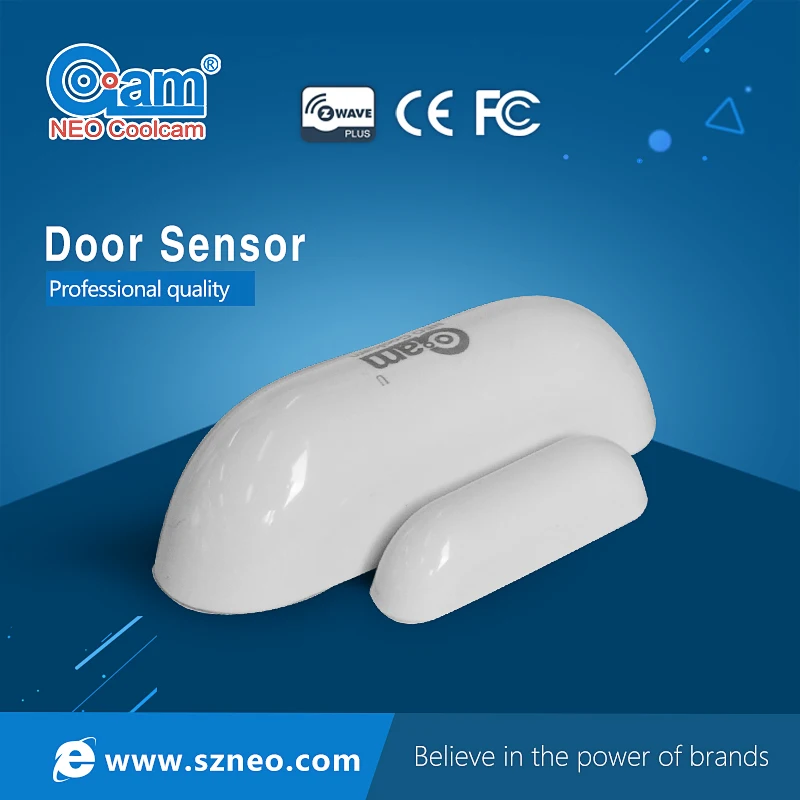 NEO COOLCAM NAS-DS01Z Free Shipping Z-wave Door Window Sensor Compatible with Z Wave 300 500 Series Magnet Door Sensor Alarm
