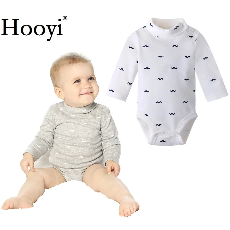 Baby Romper No Smoking 100% Cotton Long Sleeve Infant Bodysuit 