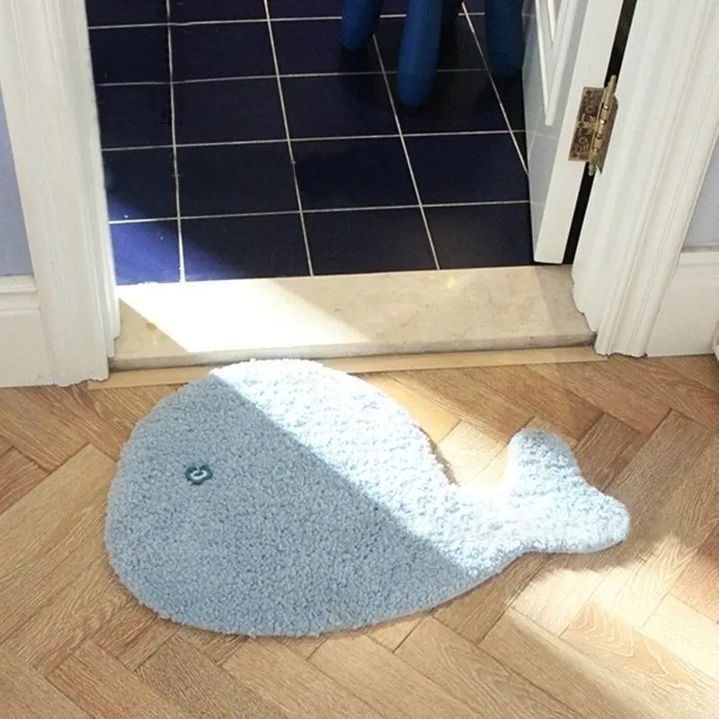 Детский нескользящий коврик из микрофибры в форме дельфина|rug carpet|carpet for kidsfloor rugs |