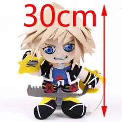 Kingdom Hearts Сора Плюшевые игрушки Мягкая кукла 12 дюймов 30 см