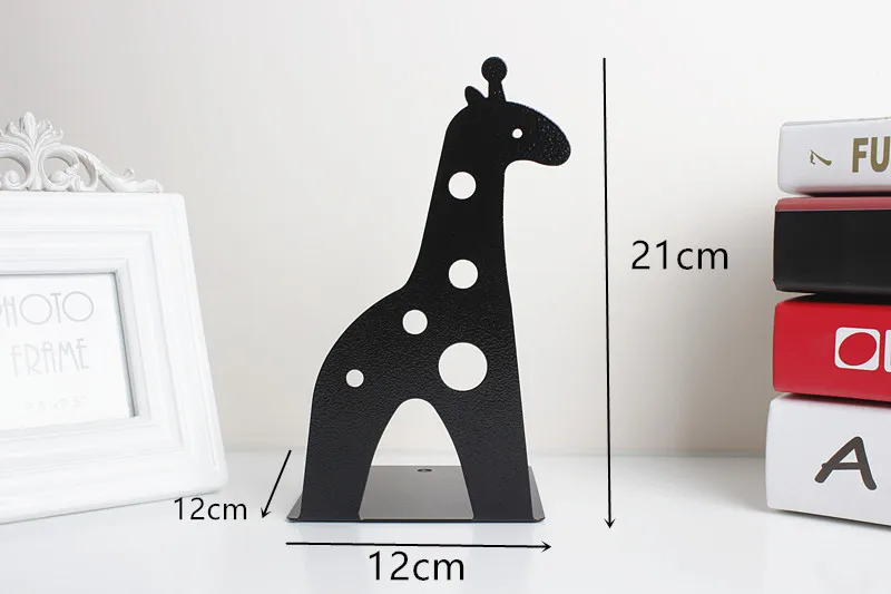 Girafa e Elefante Estande dos Desenhos Animados de Metal Novo Bonito Livro Estante Leitura Titular Prateleira 2 Pçs - Set 3 metal estante leitura livro titular prateleira