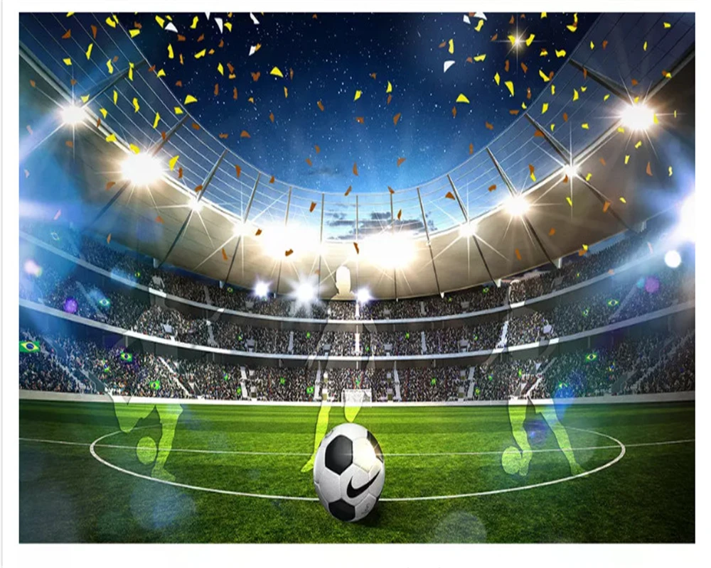 Beibehang Hd Fashion Dream Wallpaper Huge Football Field 3d Beibehang Hd Fashion Dream Wallpaper Huge Football Field 3d
