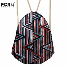 Forudesigns Для женщин Геометрия узор drawstiring мешок подростков модный спортивный мешок дети школы упаковка Сумки путешествие в подарок BOLSOS