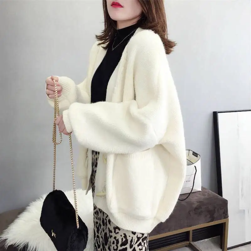 

spring Autumn Winter Fashion Women Long Sleeve Loose Cardigan women Sweater Women Knitted Female Cardigan maternity sweaters