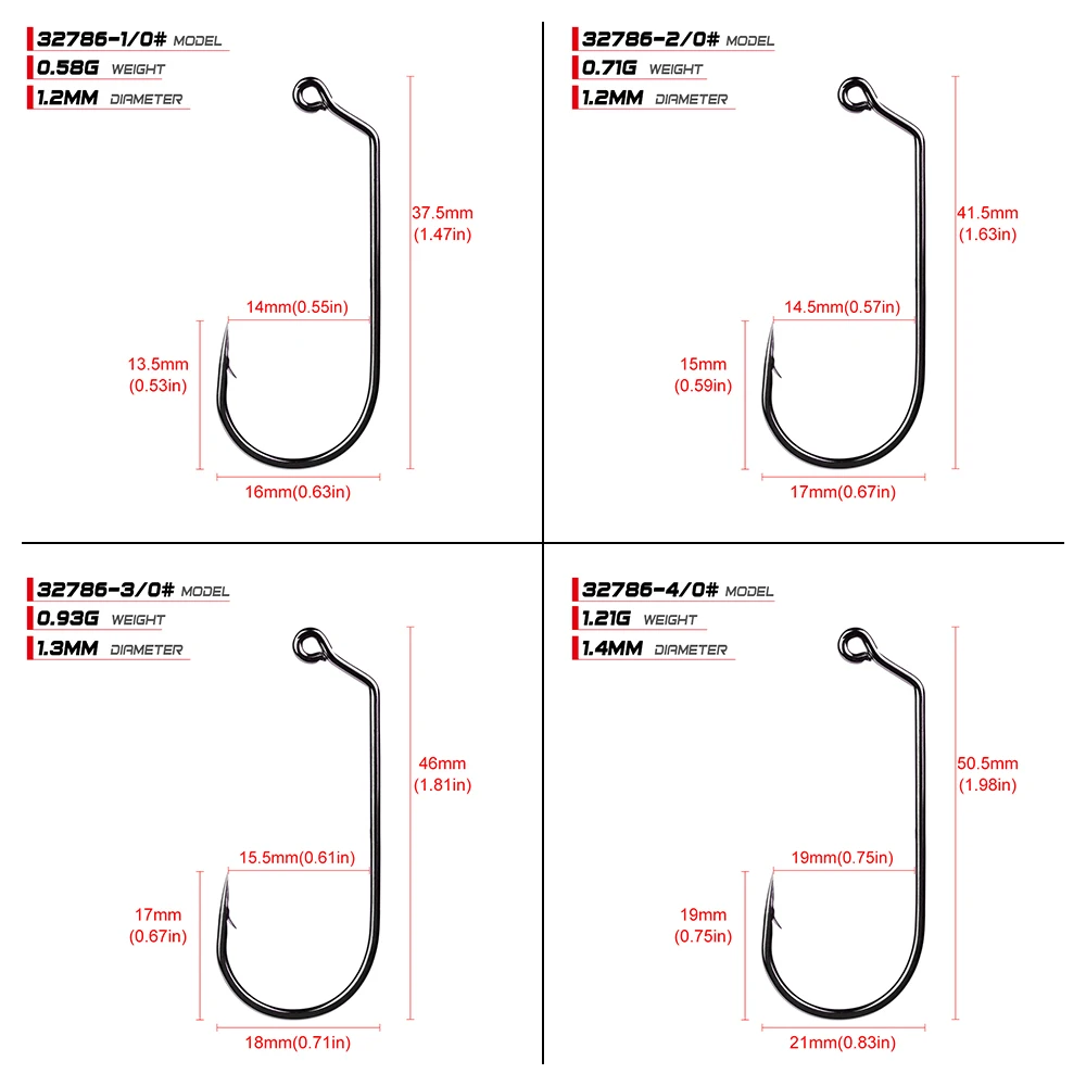 100 шт. PRO BEROS Jig большая серия рыболовный крючок один крючок Размер 32786-1/0-5/0 морской окунь