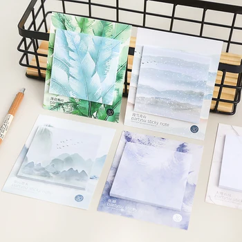 

30 Sheets/pad Flamingo Tropical Plants Memo Pad N Times Sticky Notes Escolar Papelaria School Supply Bookmark Label