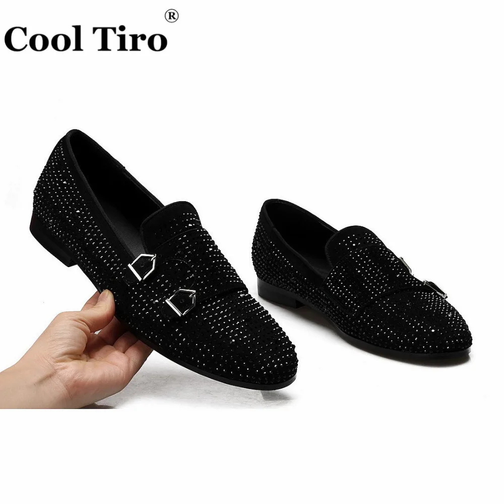 Rhinestone Double-Monk Men Loafers (4)