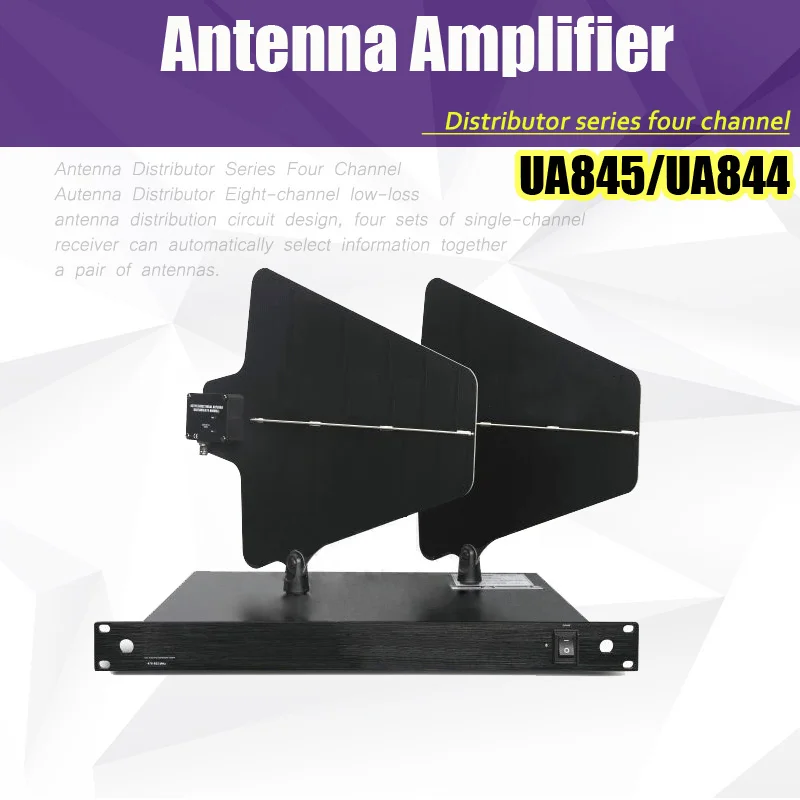 

Free Shipping UHF Antenna Distributor UA845 Microhone Splitter Collector for Wireless Microphone System UA844 Amplifier