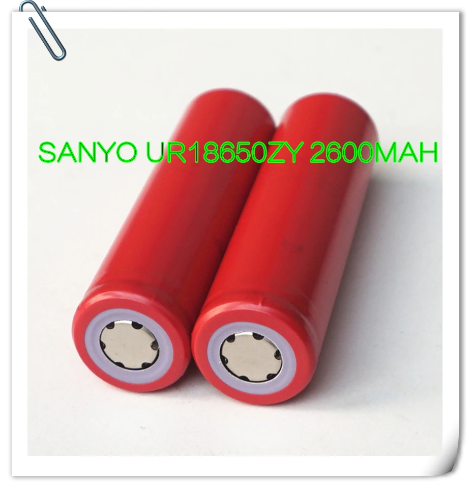 Литий ионный перезаряжаемый аккумулятор SANYO UR 18650 ZY 2600 мАч 3 7 в с бесплатным