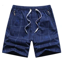 Летние хлопковые дышащие повседневные шорты высокого качества для мужчин, Лоскутная эластичная резинка на талии, длина до колена, бордшорты