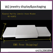 Портативный белый кожзам деревянный прилавок для демонстрации ювелирных изделий Floorboard держатель набор украшений окно демонстрационный лоток Органайзер чехол