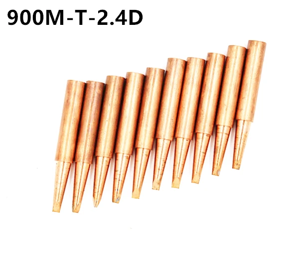 10X 900M-T-2.4D диамагнитный медный паяльник наконечник бессвинцовый паяльник 933.376.907.913.951, 898D, 852D+ паяльная станция