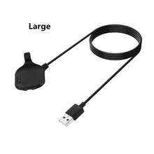 Зарядный кабель 100 см портативное зарядное устройство для Garmin Forerunner 25 клип размер маленький большой