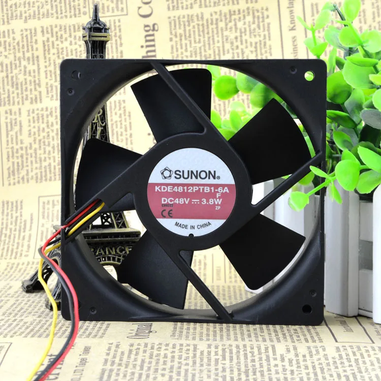 The original construction of quasi SUNON KDE4812PTB1-6A 48V 3.8W 12CM 12025 converter fan photo
