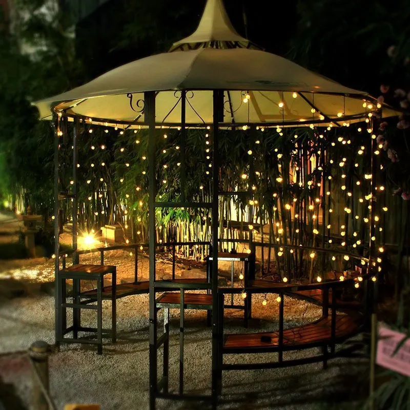 Bola LED cadena luces solares jardín al aire libre fiesta de Navidad iluminaciones decorativas La Luce Solare 7 m 30led Bola LED cadena luces solares jardín al aire libre fiesta de Navidad iluminaciones decorativas La Luce Solare 7 m 30led