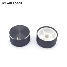 #Special Offers 1 pcs 25x13mm 6mm Shaft Hole Aluminum Alloy Potentiometer Knob Black #Special Offers 1 pcs 25x13mm 6mm Shaft Hole Aluminum Alloy Potentiometer Knob Black