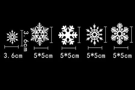 38 шт. Рождественская зимняя Снежинка Наклейка на стену на окно белые Замороженные снежные хлопья виниловая художественная Наклейка на окно наклейка s рождественские подарки