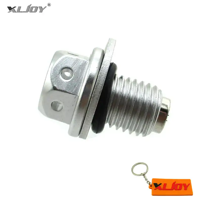 5 Race-Guy Black M12 x 1.50mm Pitch Magnetic Oil Drain Bolt Plug Screw for 50cc 70cc 90cc 110cc 125cc Pit Dirt Monkey Bike ATV Quad CRF50 XR50 ATC70