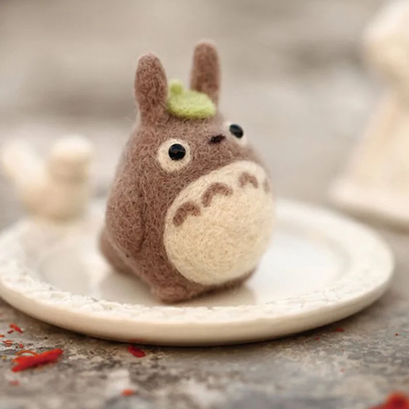 2019 мультяшный МИЛЫЙ Тоторо Шерсть Войлок игрушка кукла шерсти чувствовал Фаны