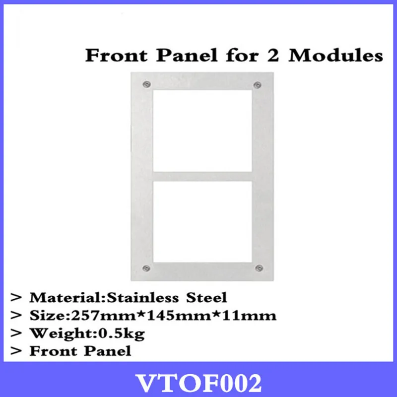 

DH VTOF002 Front Panel for 2 Modules Stainless Steel