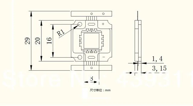 10 шт./лот светодиодный высокой мощности Epistar COB светодиодный чип 10 Вт 380-840nm 35mil 12 в 30 в светодиодный розовый растительный светильник s светильник источник отличного качества