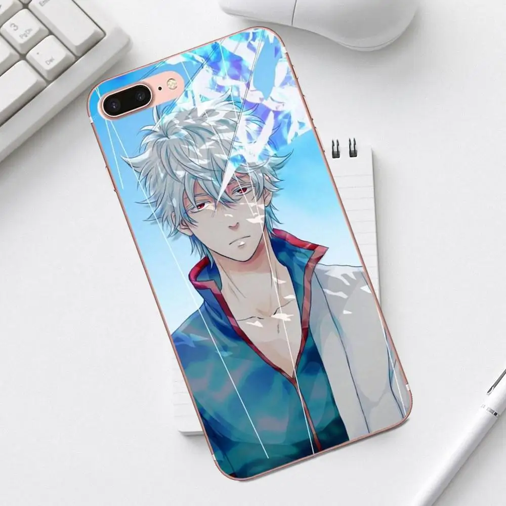 Qdowpz японский аниме гинтама для iPhone 4 4S 5 5C SE 6 6S 7 8 Plus X XS Max XR Galaxy A3 A5 J1 J3 J5 J7 2017 TPU