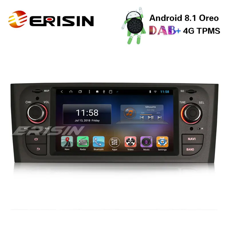 Car Gps Navigation Erisin Es61f 6 1 Android 8 1 Dab Radio 4g Tpms Car Stereo System For Fiat Linea Punto Car Multimedia Player Aliexpress