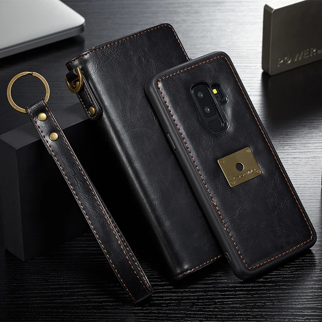 Best Price Vintage Wallet Case For Samsung Galaxy S9 Plus Luxury Leather Flip Magnetic Silicone Back Cover For Samsung Galaxy S9 Phone Case