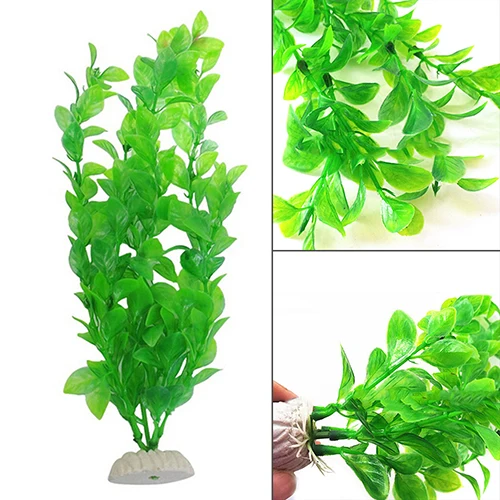 1х зеленые водные искусственные аквариумные растения аквариумные Ландшафтные декорации водная трава