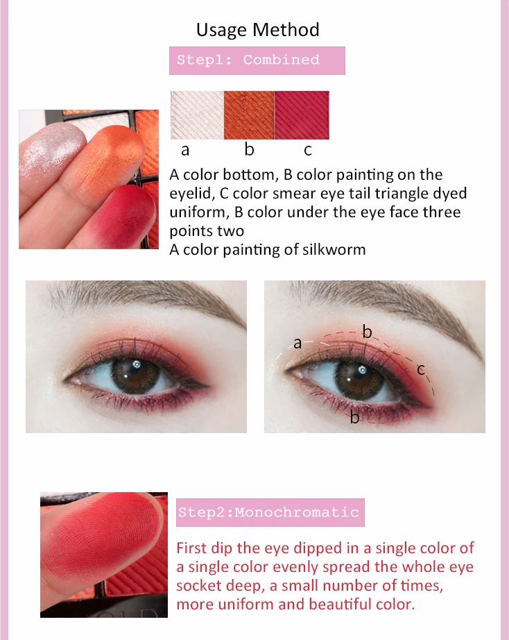 HOLD LIVE 12 Colors Eyeshadow Palette Matte Diamond Glitter Focus Charm Eye Shadow Palette Pigment Nude Eyes Makeup Set (7)