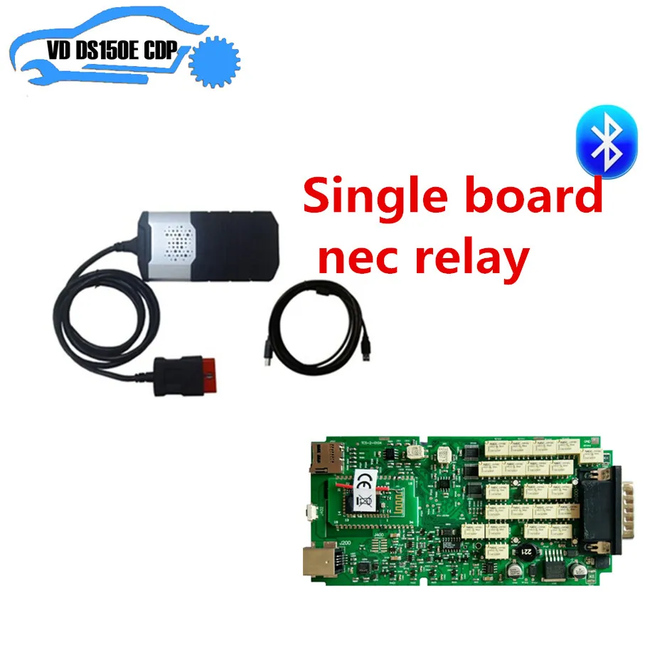 Cena Pojedyncza płyta nowy przekaźnik nec dla delphis vd ds150e cdp pro plus + 8 sztuk pełny zestaw kabel samochodowy dla cdp
