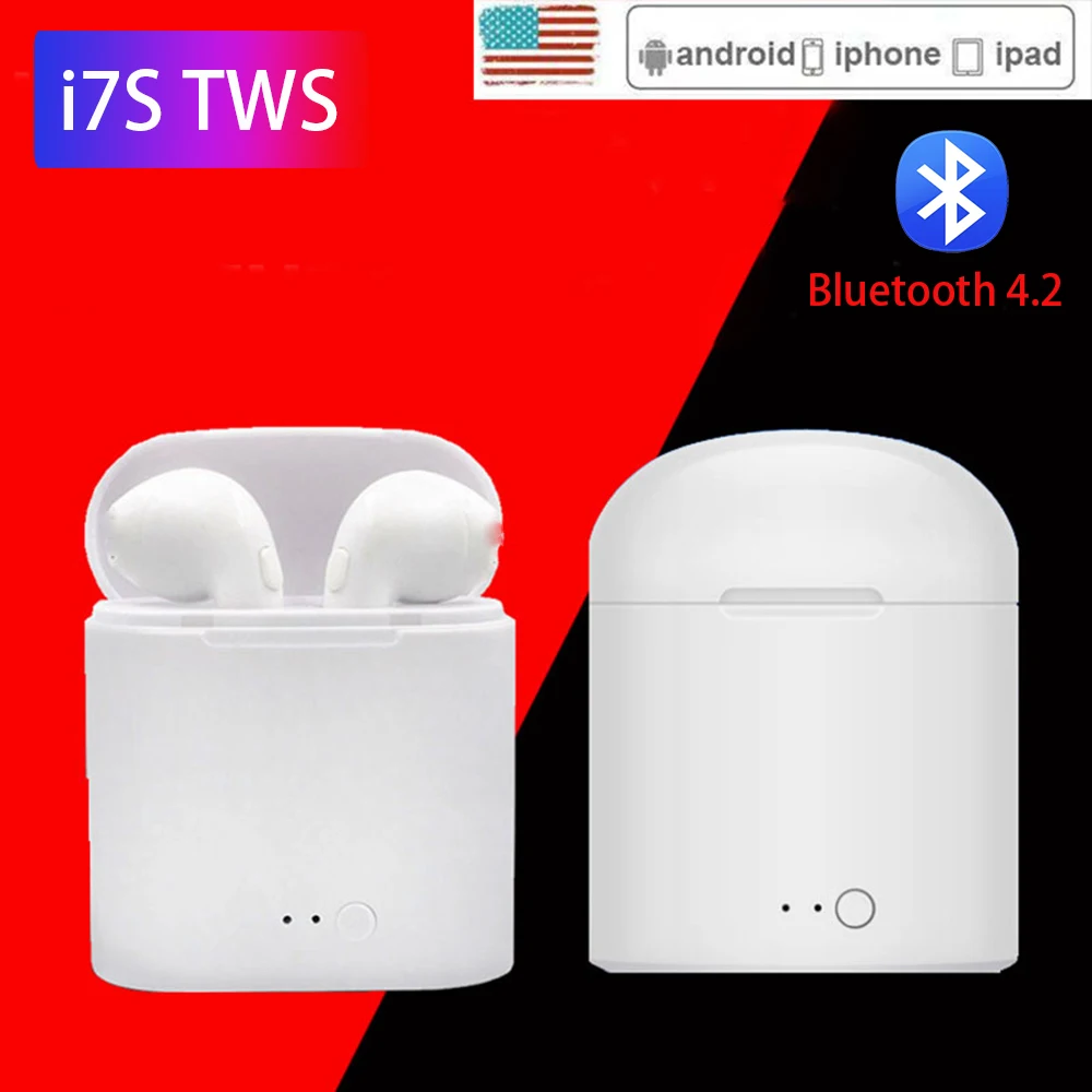 

i7s Tws Bluetooth Earphones Mini Wireless Earbuds Sport Handsfree Earphone Cordless Headset For samsung fone de ouvido