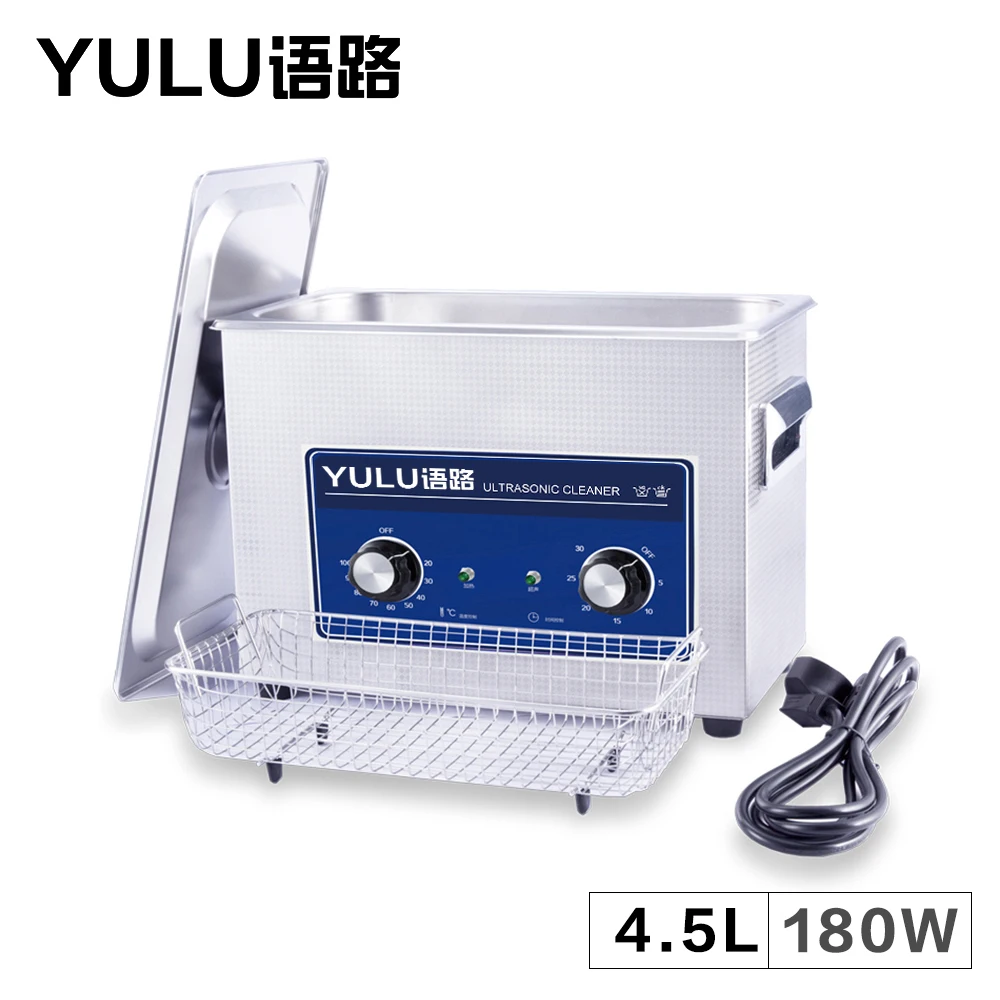 

4.5L Manual Ultrasonic Cleaner Bath Washer Auto parts Metal Mold Hardware Parts Oil Rust Degreaser Cleaning Tank