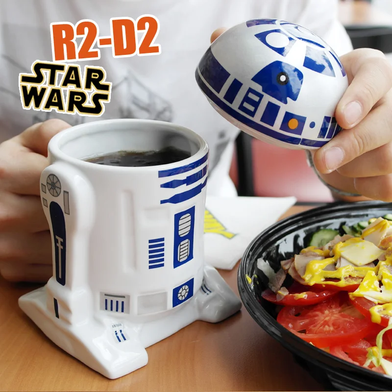 Фильм Звездные войны Робот R2-D2 мультфильм 3D Керамическая кофейная кружка Коллекция подарков на день рождения Прямая поставка